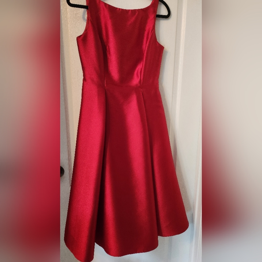 Adrianna Papell Radiant Red Midi Dress